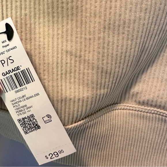 Garage women’s crop top, long sleeve size XS - Picture 8 of 8